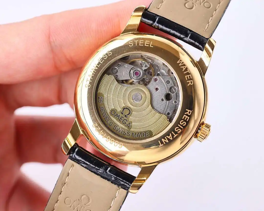 General Watches Omega Ou@mega watch men's watch with original fully automatic mechanical movement top 316 stainless steel case strap mineral super mirror diameter 40mm KK07050 1 view 3