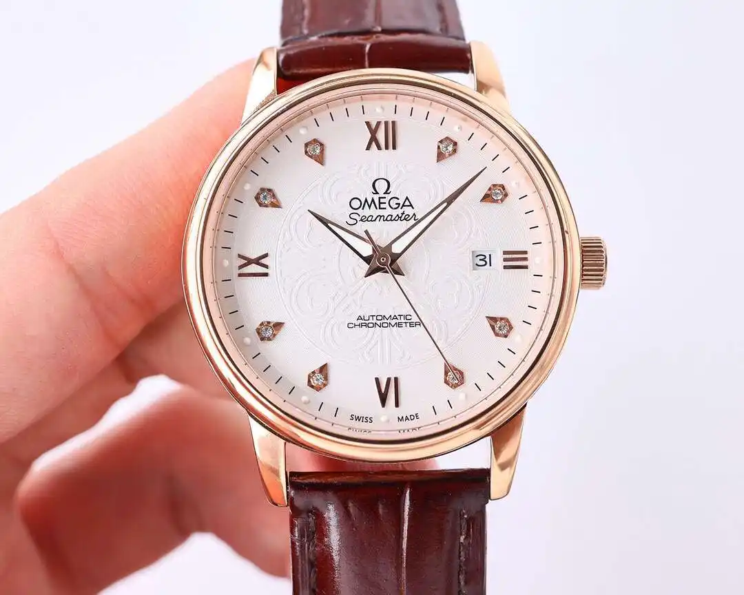General Watches Omega Ou@mega watch men's watch with original fully automatic mechanical movement top 316 stainless steel case strap mineral super mirror diameter 40mm KK07050 1 view 9