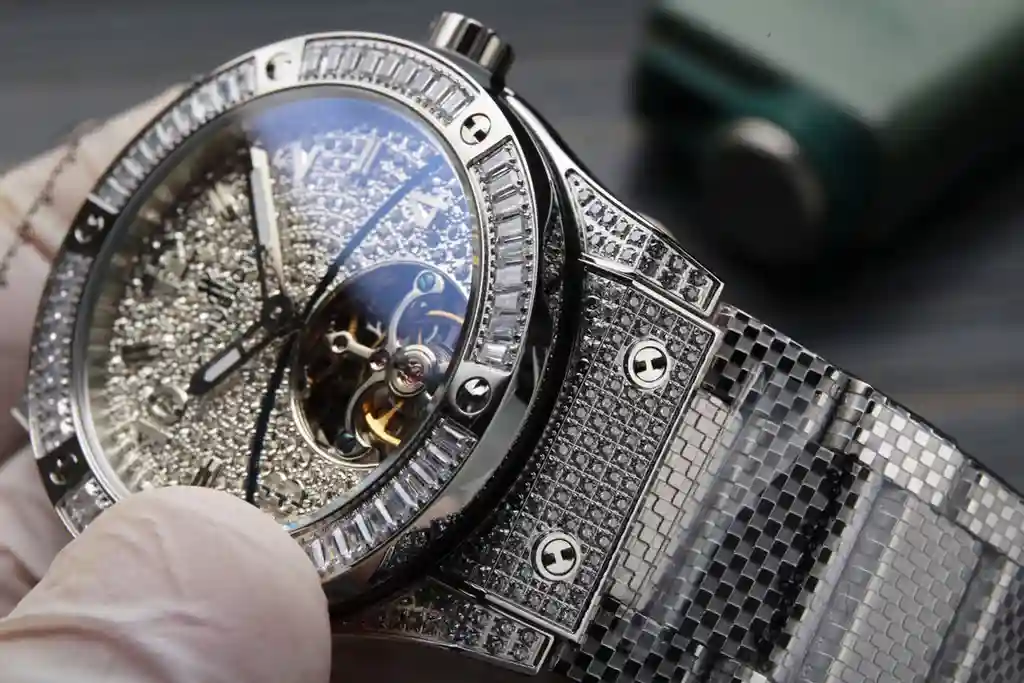 General Watches Hublot Heng@bao watch men's watch with original fully automatic mechanical movement top 316 stainless steel case strap mineral super mirror diameter 45mm KK06850 1 view 5