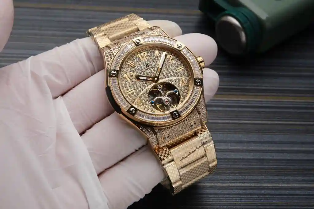 General Watches Hublot Heng@bao watch men's watch with original fully automatic mechanical movement top 316 stainless steel case strap mineral super mirror diameter 45mm KK06850 1 view 8