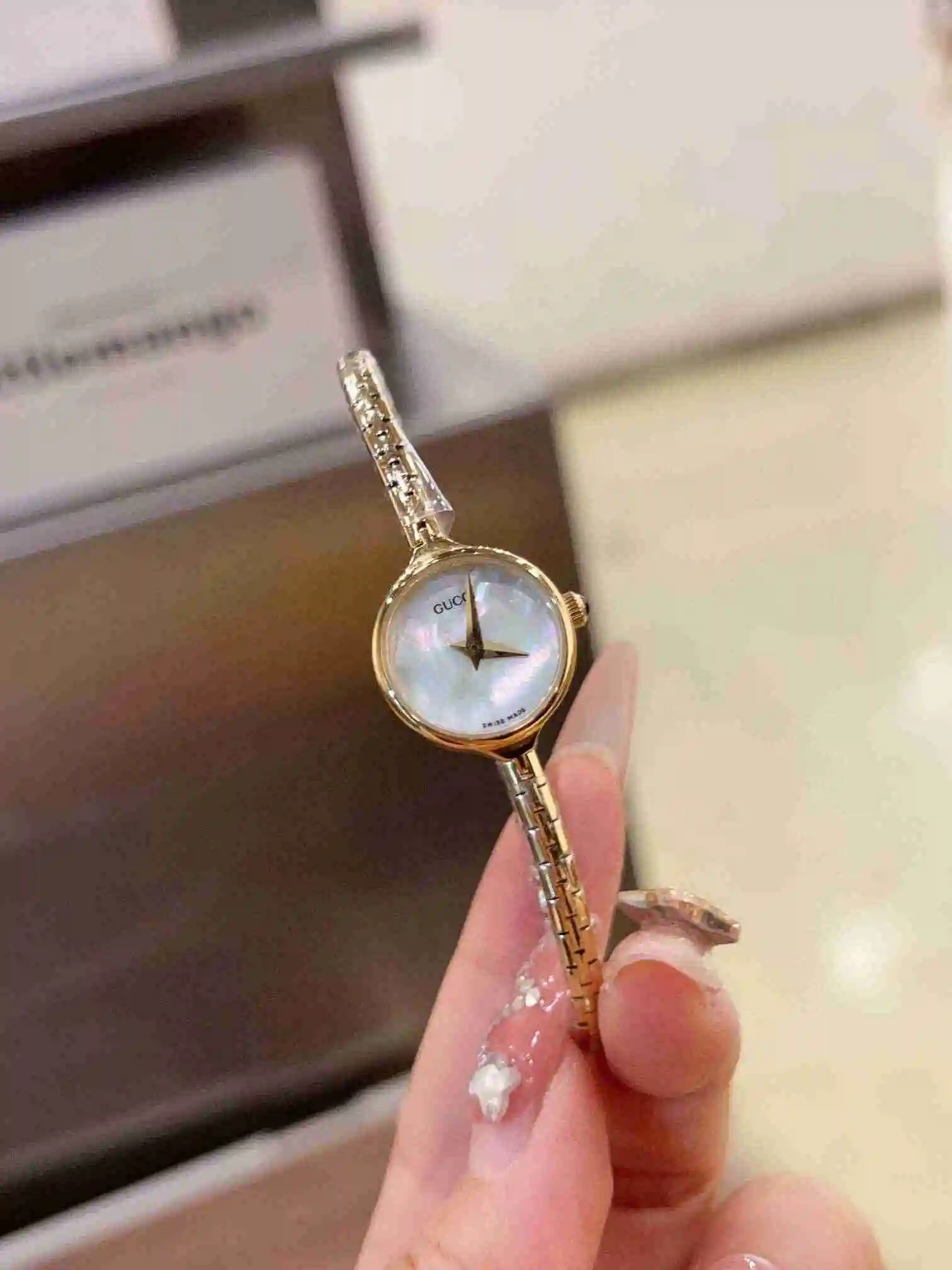 General Watches Gucci GUCCI Women's Watch Paired with Original Fully Automatic Mechanical Movement, Top Grade 316 Precision Steel Case with Mineral Super Strong Mirror Diameter 23mm KK view 7