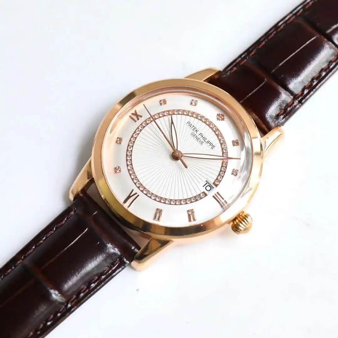 General Watches Patek Philippe Patek@Philippe watch men's watch with original fully automatic mechanical movement top 316 stainless steel case strap mineral super mirror diameter 40mm KK09850 view 2