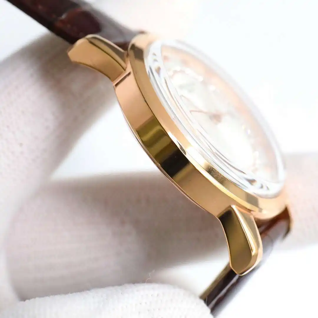 General Watches Patek Philippe Patek@Philippe watch men's watch with original fully automatic mechanical movement top 316 stainless steel case strap mineral super mirror diameter 40mm KK09850 view 5