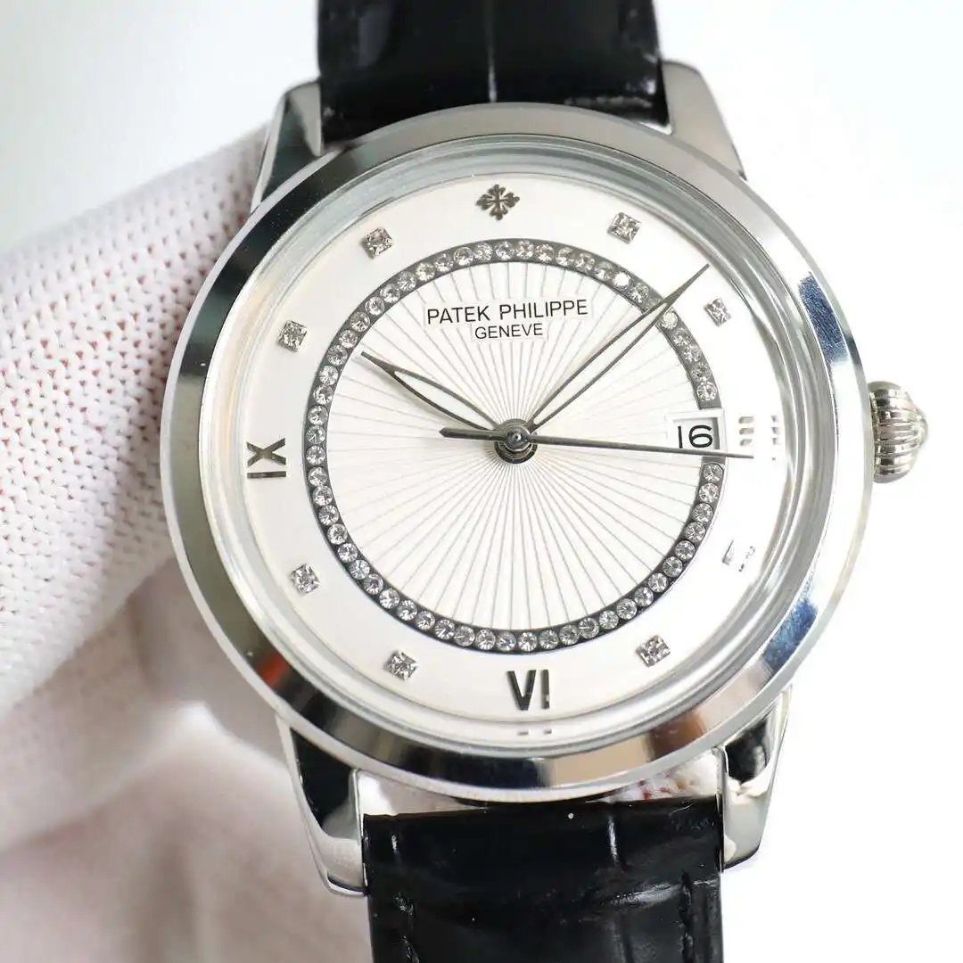 General Watches Patek Philippe Patek@Philippe watch men's watch with original fully automatic mechanical movement top 316 stainless steel case strap mineral super mirror diameter 40mm KK09850 view 9