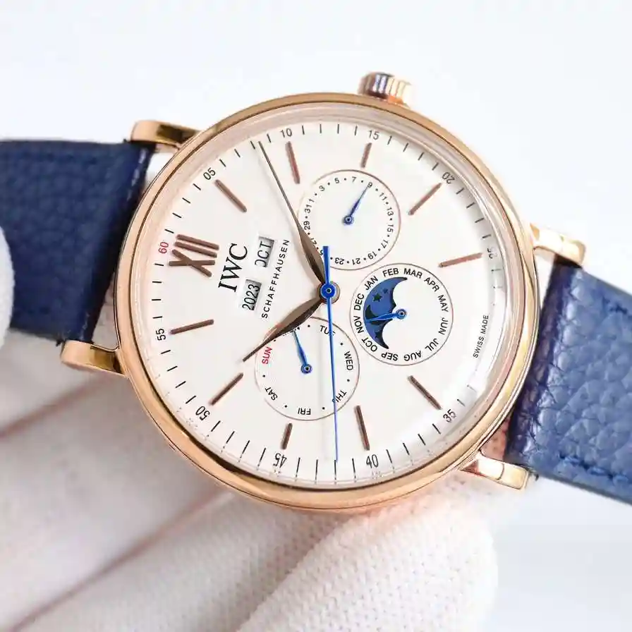 General Watches IWC Wan @ National Watch Men's Watch Paired with Original Fully Automatic Mechanical Movement Top Grade 316 Precision Steel Case with Mineral Super Strong Mirror Diameter 40mm KK view 6