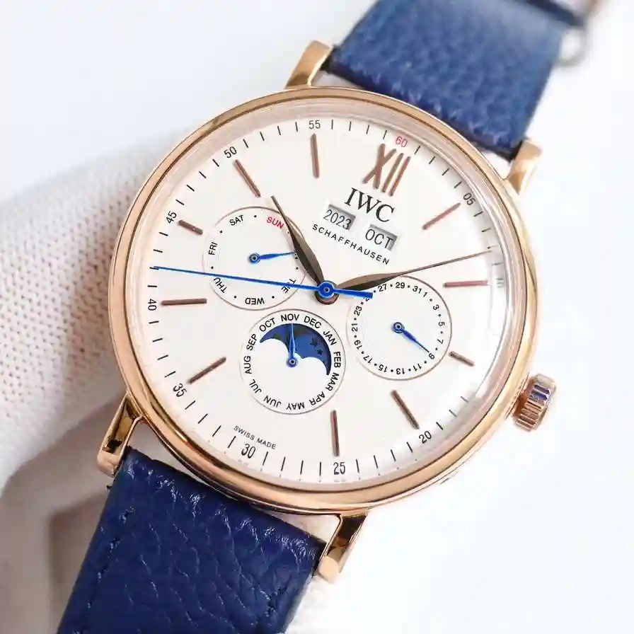 General Watches IWC Wan @ National Watch Men's Watch Paired with Original Fully Automatic Mechanical Movement Top Grade 316 Precision Steel Case with Mineral Super Strong Mirror Diameter 40mm KK view 8