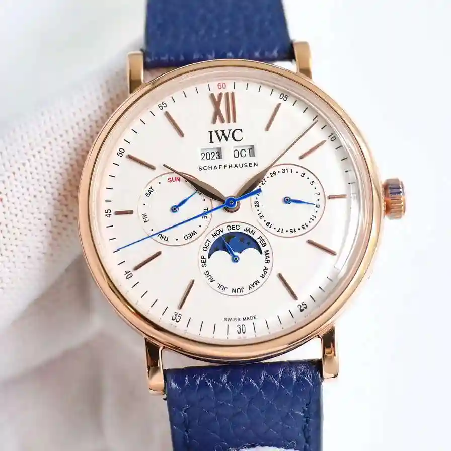 General Watches IWC Wan @ National Watch Men's Watch Paired with Original Fully Automatic Mechanical Movement Top Grade 316 Precision Steel Case with Mineral Super Strong Mirror Diameter 40mm KK view 9