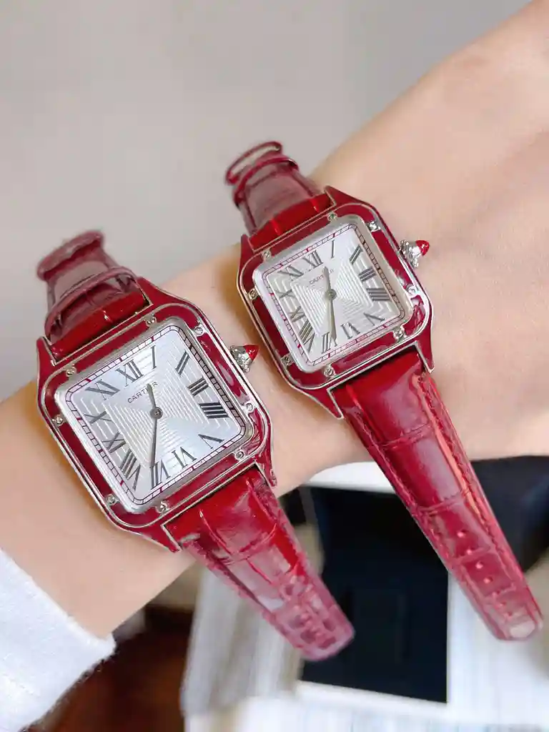 General Watches Cartier Ka@Diya Watch Couple's Watch with Original Fully Automatic Mechanical Movement Top-grade 316 Stainless Steel Case Strap Mineral Super-Strong Mirror Diameter Male 32mm Female 28mm KK3450 2 view 2