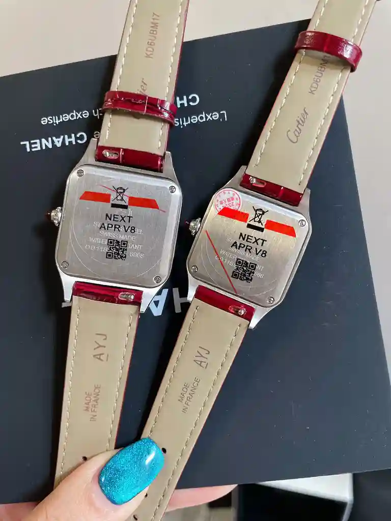 General Watches Cartier Ka@Diya Watch Couple's Watch with Original Fully Automatic Mechanical Movement Top-grade 316 Stainless Steel Case Strap Mineral Super-Strong Mirror Diameter Male 32mm Female 28mm KK3450 2 view 5
