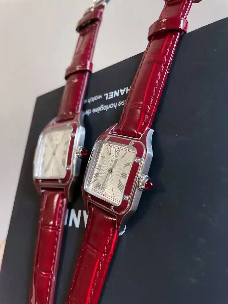 General Watches Cartier Ka@Diya Watch Couple's Watch with Original Fully Automatic Mechanical Movement Top-grade 316 Stainless Steel Case Strap Mineral Super-Strong Mirror Diameter Male 32mm Female 28mm KK3450 2 view 6