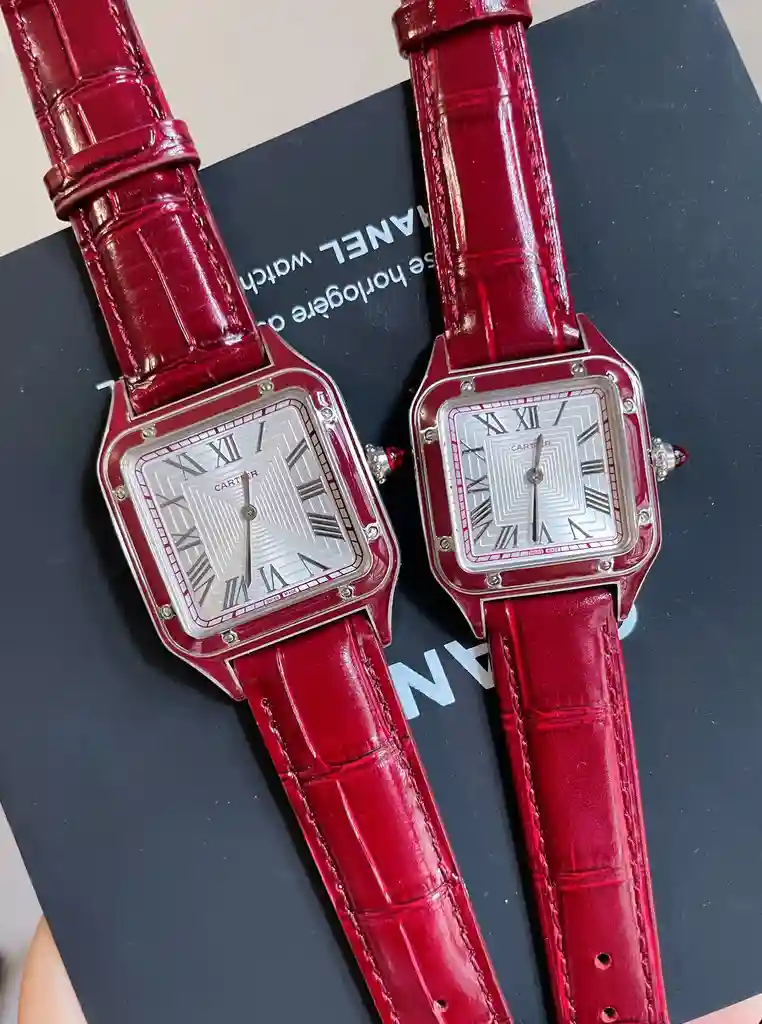 General Watches Cartier Ka@Diya Watch Couple's Watch with Original Fully Automatic Mechanical Movement Top-grade 316 Stainless Steel Case Strap Mineral Super-Strong Mirror Diameter Male 32mm Female 28mm KK3450 2 view 7