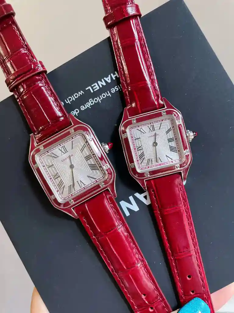 General Watches Cartier Ka@Diya Watch Couple's Watch with Original Fully Automatic Mechanical Movement Top-grade 316 Stainless Steel Case Strap Mineral Super-Strong Mirror Diameter Male 32mm Female 28mm KK3450 2 view 8