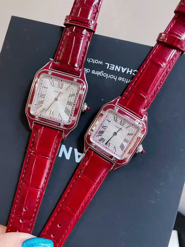 General Watches Cartier Ka@Diya Watch Couple's Watch with Original Fully Automatic Mechanical Movement Top-grade 316 Stainless Steel Case Strap Mineral Super-Strong Mirror Diameter Male 32mm Female 28mm KK3450 2 view 9