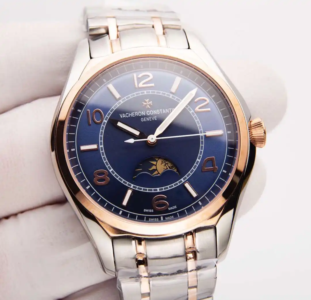 General Watches Vacheron Constantin @Denton watch men's watch with original fully automatic mechanical movement top 316 stainless steel case strap mineral super mirror diameter 41mm KK03450 1 view 6