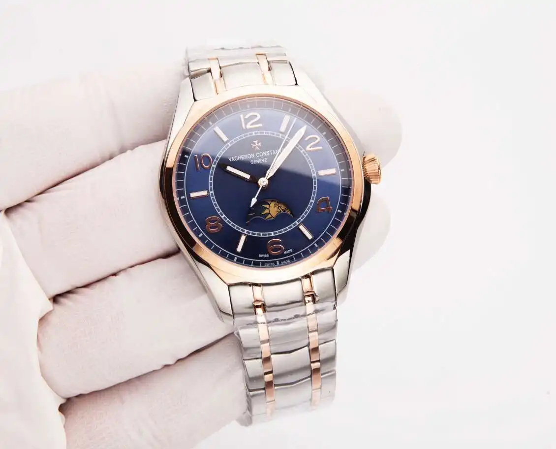 General Watches Vacheron Constantin @Denton watch men's watch with original fully automatic mechanical movement top 316 stainless steel case strap mineral super mirror diameter 41mm KK03450 1 view 7