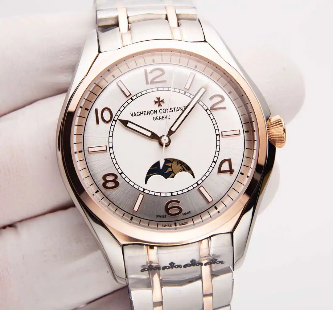 General Watches Vacheron Constantin @Denton watch men's watch with original fully automatic mechanical movement top 316 stainless steel case strap mineral super mirror diameter 41mm KK03450 1 view 9