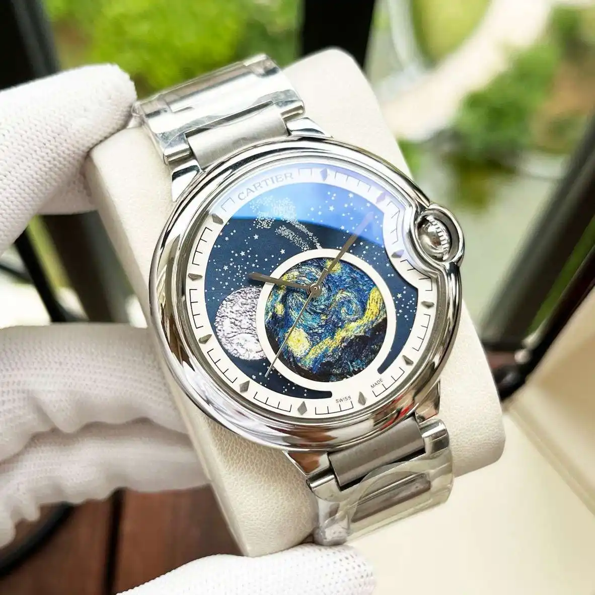 General Watches Watch Men's watch with original fully automatic mechanical movement, top 316 stainless steel case and strap, mineral super mirror, diameter 44mm KK ) view 7