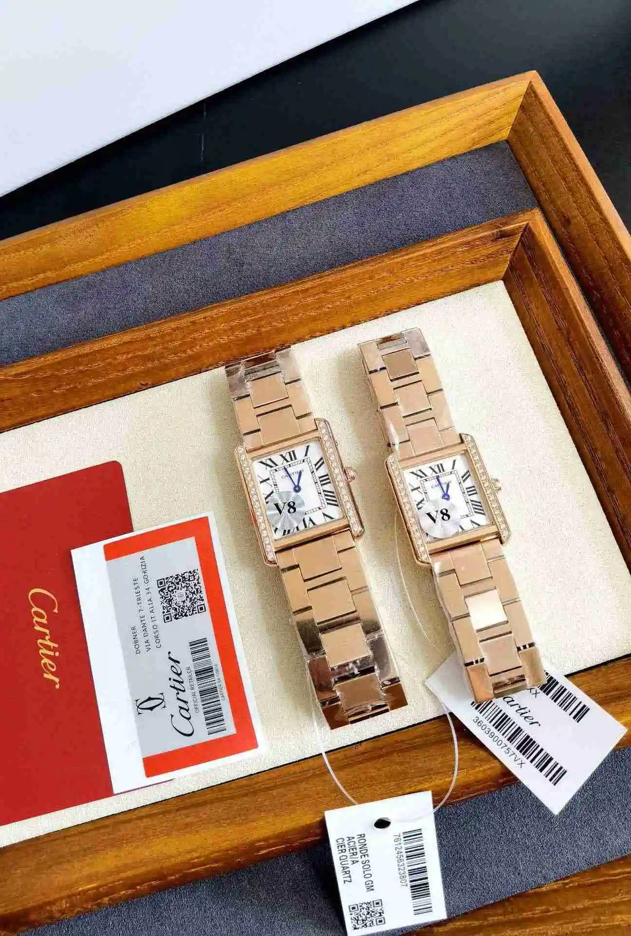 General Watches Cartier Watch Couple Watch Paired with Original Fully Automatic Mechanical Movement Top grade 316 Precision Steel Case Case with Mineral Super Strong Mirror Diameter 27MMX34MM KK03250 1 view 3