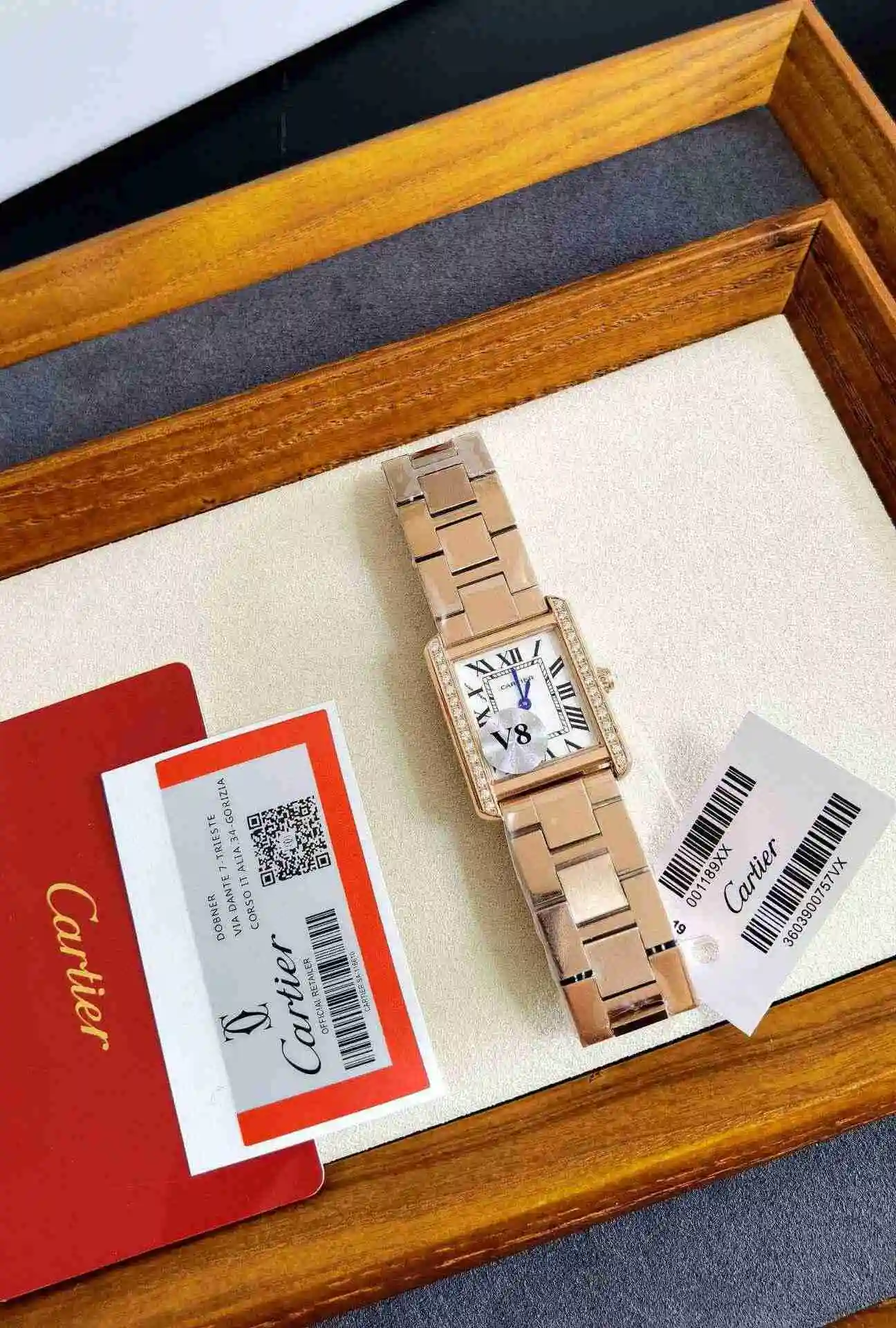 General Watches Cartier Watch Couple Watch Paired with Original Fully Automatic Mechanical Movement Top grade 316 Precision Steel Case Case with Mineral Super Strong Mirror Diameter 27MMX34MM KK03250 1 view 6