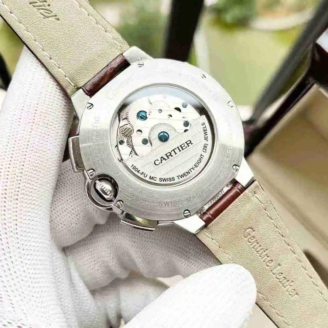 General Watches Cartier Watch Men's Watch Paired with Original Fully Automatic Mechanical Movement Top Grade 316 Precision Steel Case with Mineral Super Strong Mirror Diameter 44mm KK05250 3 view 3