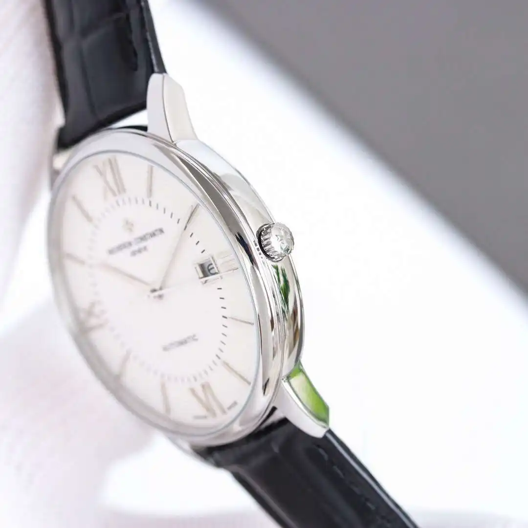General Watches Vacheron Constantin @Denton watch men's watch with original fully automatic mechanical movement top 316 stainless steel case strap mineral super mirror diameter 40mm KK09850 view 4