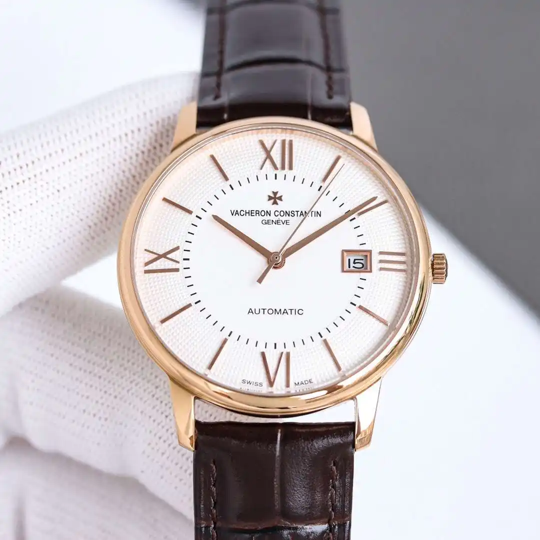 General Watches Vacheron Constantin @Denton watch men's watch with original fully automatic mechanical movement top 316 stainless steel case strap mineral super mirror diameter 40mm KK09850 view 6