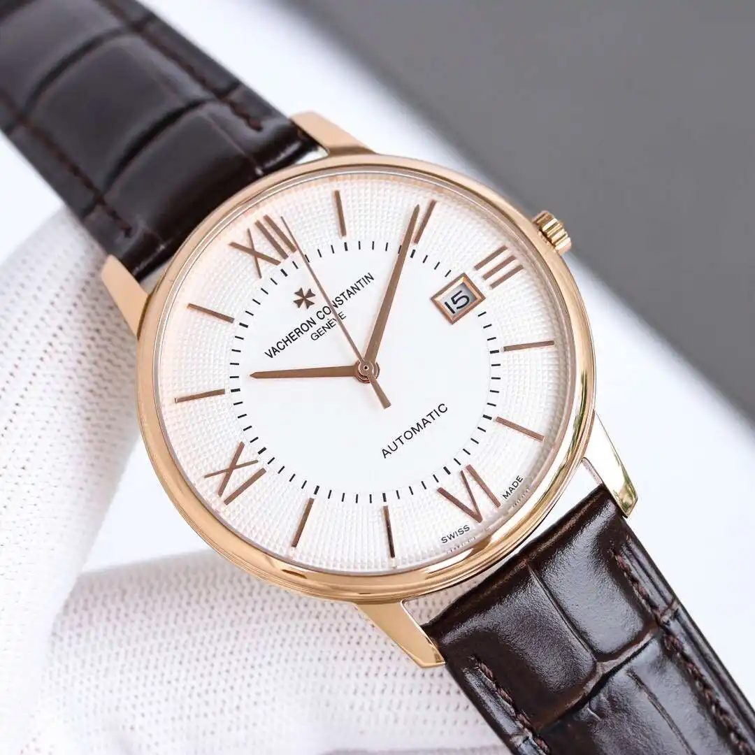 General Watches Vacheron Constantin @Denton watch men's watch with original fully automatic mechanical movement top 316 stainless steel case strap mineral super mirror diameter 40mm KK09850 view 7