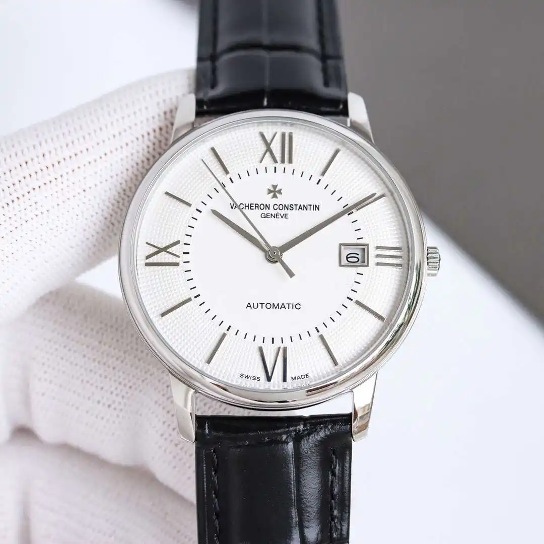 General Watches Vacheron Constantin @Denton watch men's watch with original fully automatic mechanical movement top 316 stainless steel case strap mineral super mirror diameter 40mm KK09850 view 9