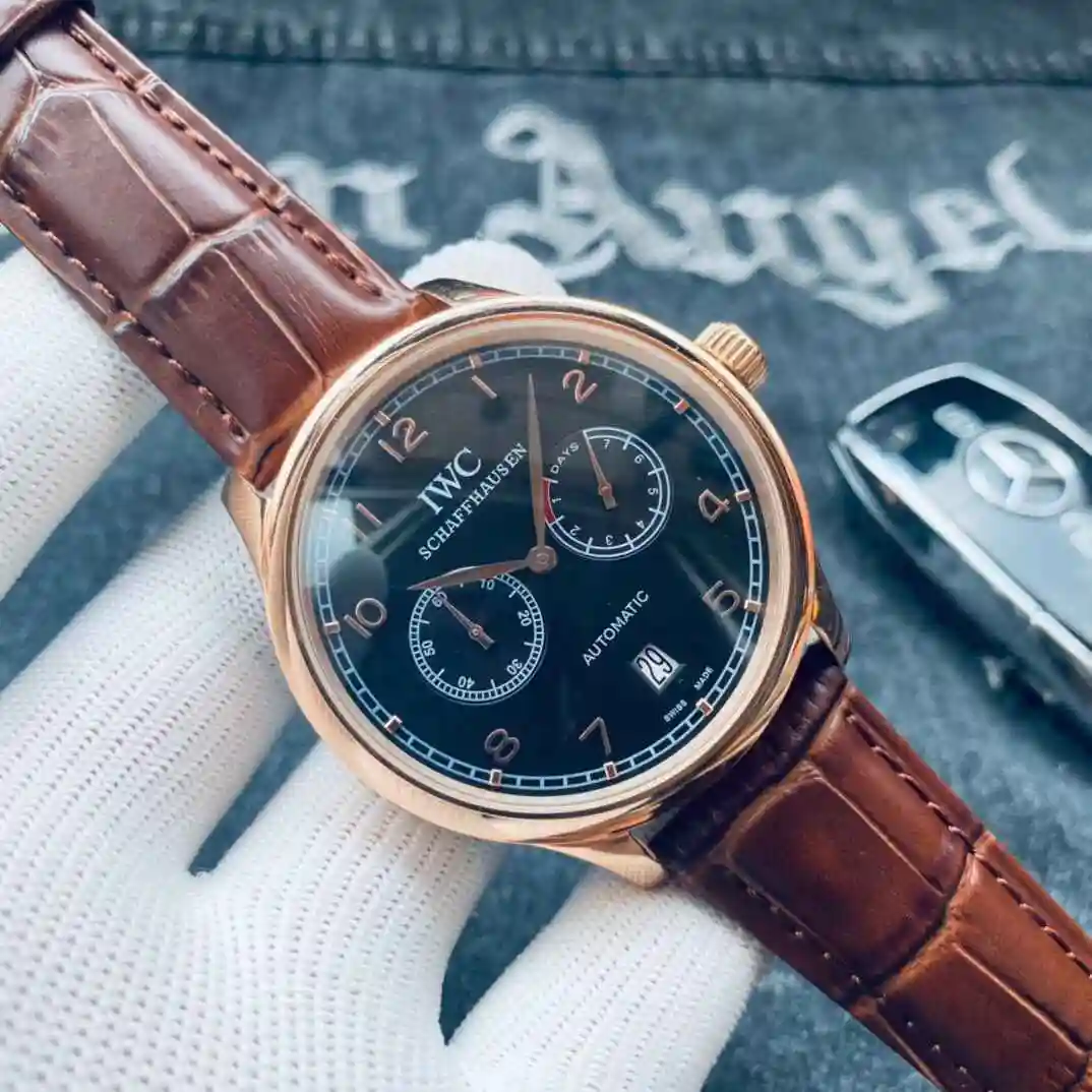 General Watches IWC Wanguo Watch Men's Watch Paired with Original Fully Automatic Mechanical Movement Top Grade 316 Precision Steel Case with Mineral Super Strong Mirror Diameter 42mm KK03 view 6