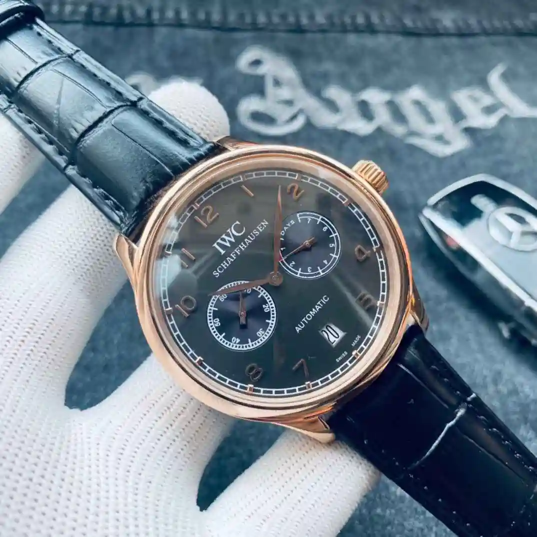 General Watches IWC Wanguo Watch Men's Watch Paired with Original Fully Automatic Mechanical Movement Top Grade 316 Precision Steel Case with Mineral Super Strong Mirror Diameter 42mm KK03 view 7