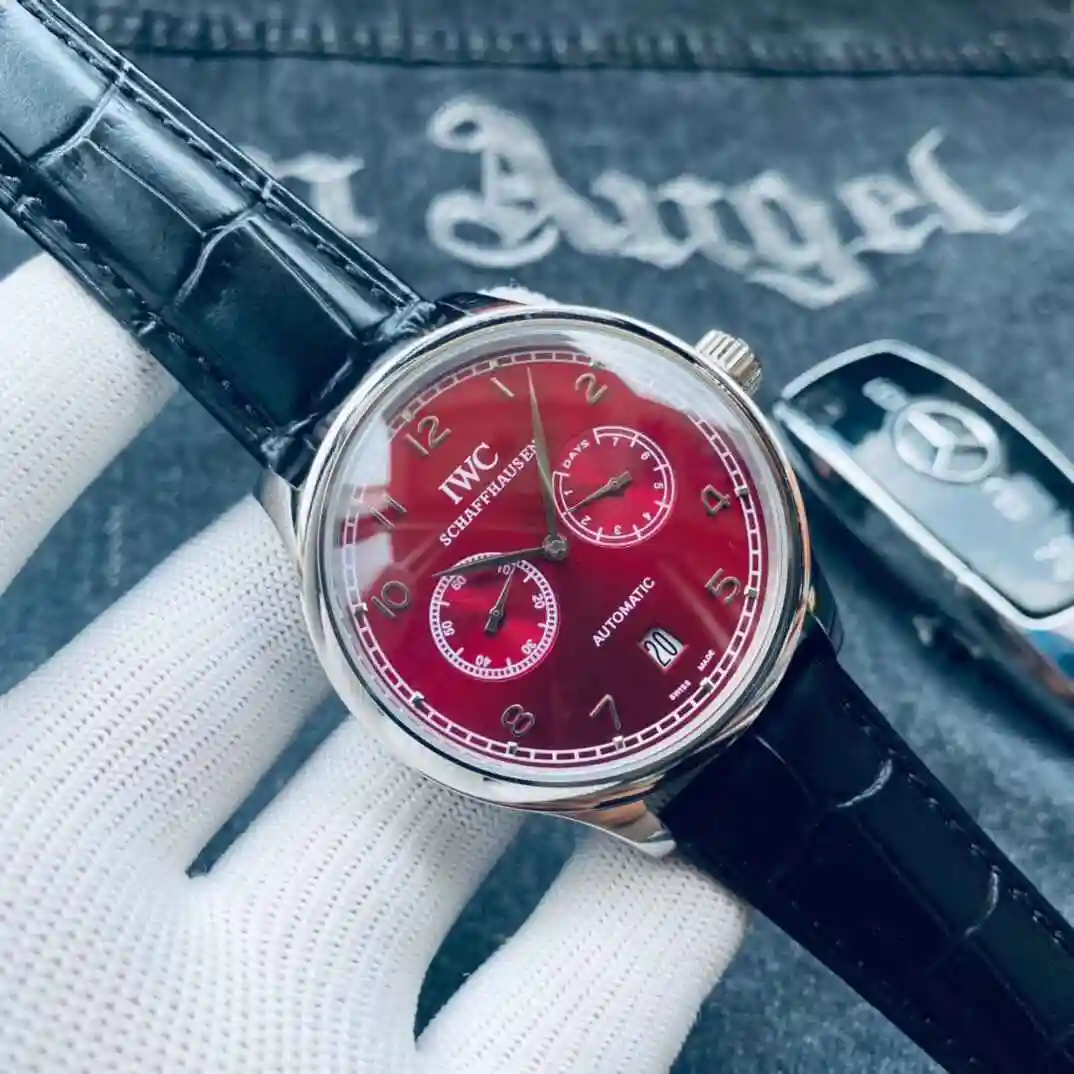 General Watches IWC Wanguo Watch Men's Watch Paired with Original Fully Automatic Mechanical Movement Top Grade 316 Precision Steel Case with Mineral Super Strong Mirror Diameter 42mm KK03 view 9