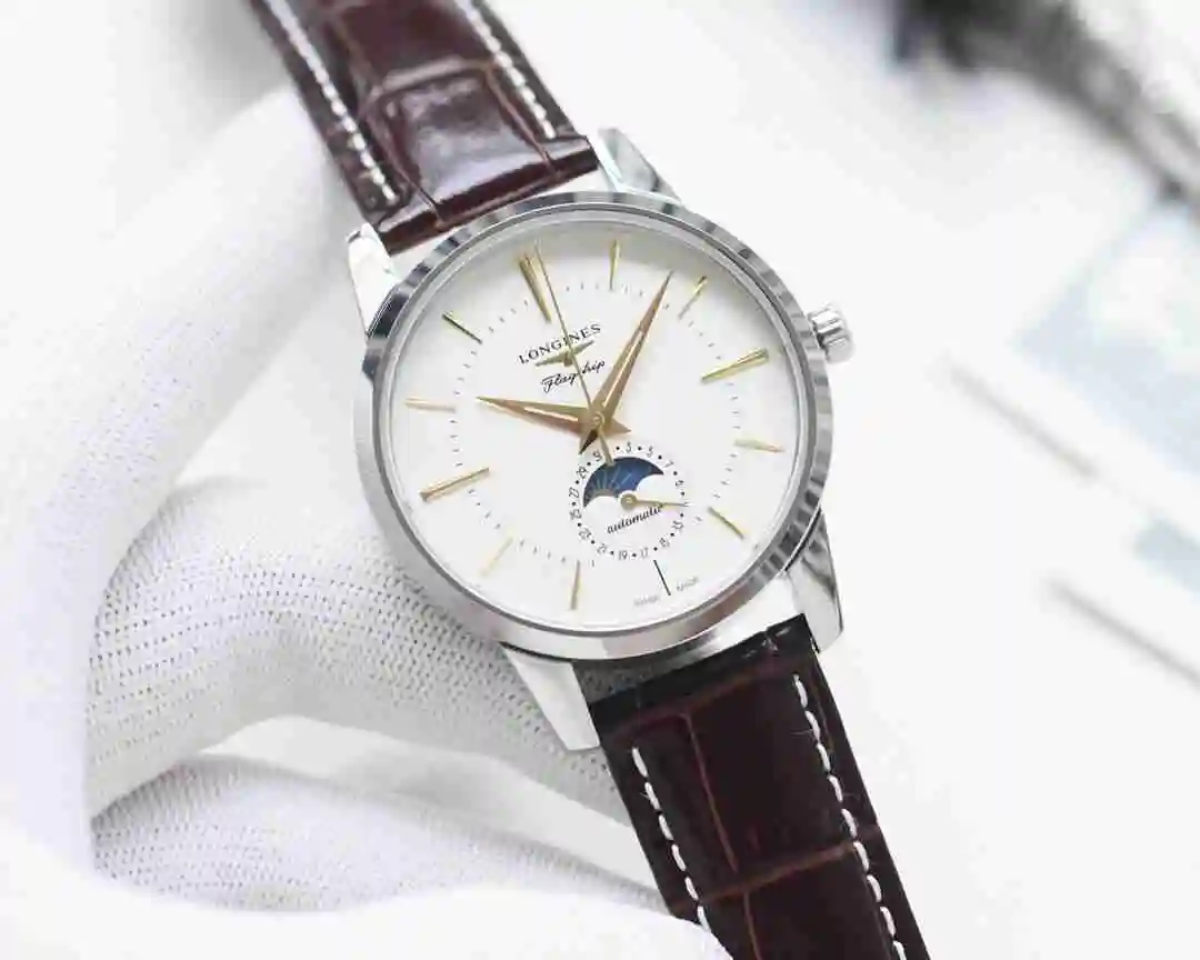 General Watches Longines Watch Men's Watch Paired with Original Fully Automatic Mechanical Movement Top Grade 316 Precision Steel Case with Mineral Super Strong Mirror Diameter 41mm KK03550 view 5
