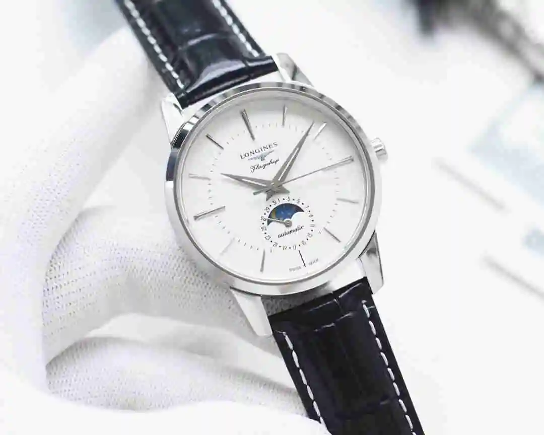 General Watches Longines Watch Men's Watch Paired with Original Fully Automatic Mechanical Movement Top Grade 316 Precision Steel Case with Mineral Super Strong Mirror Diameter 41mm KK03550 view 6