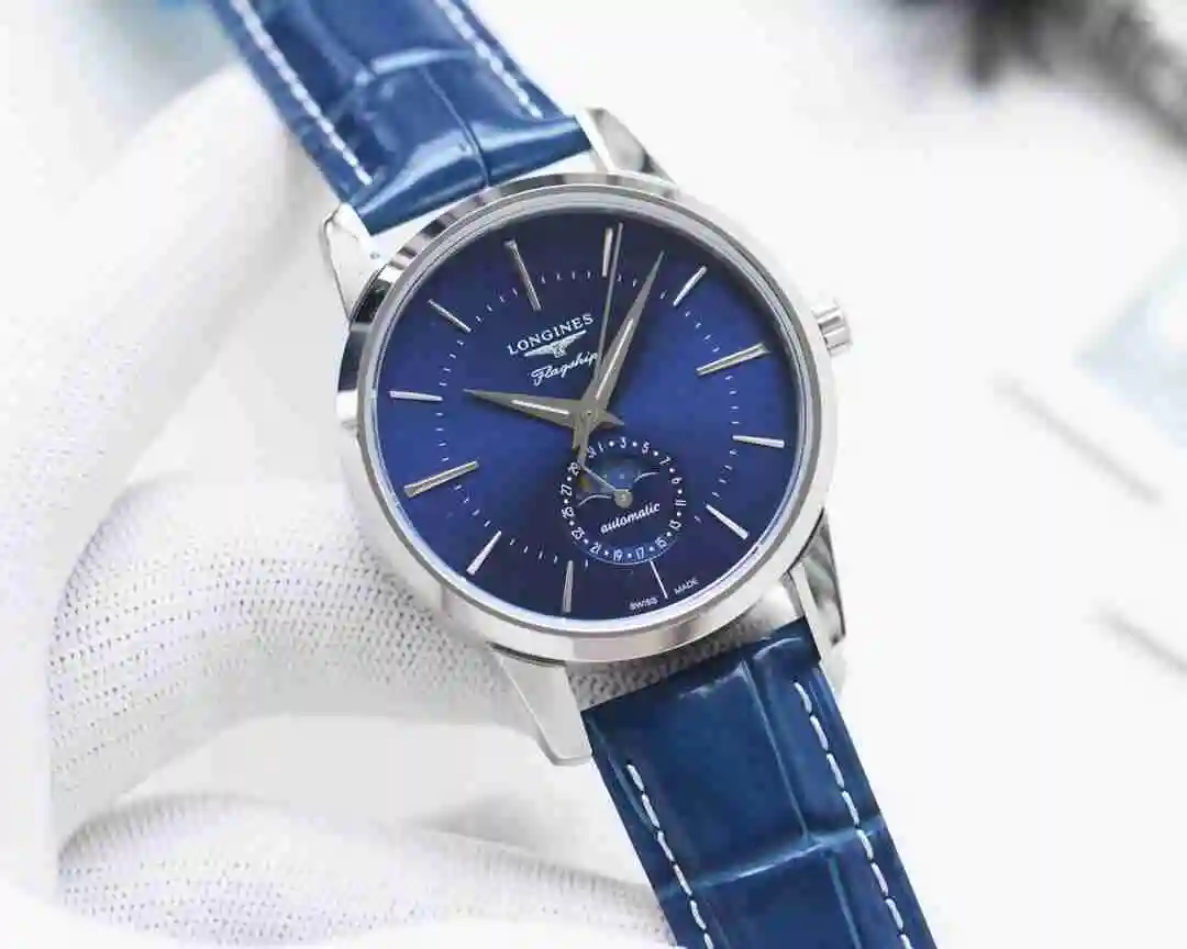 General Watches Longines Watch Men's Watch Paired with Original Fully Automatic Mechanical Movement Top Grade 316 Precision Steel Case with Mineral Super Strong Mirror Diameter 41mm KK03550 view 7