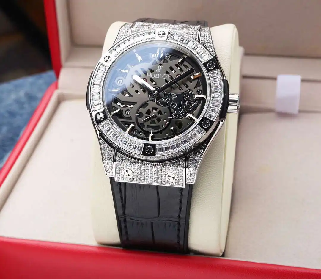 General Watches Hublot Heng@bao watch men's watch with original fully automatic mechanical movement top 316 stainless steel case strap mineral super mirror diameter 44mm KK06450 view 7