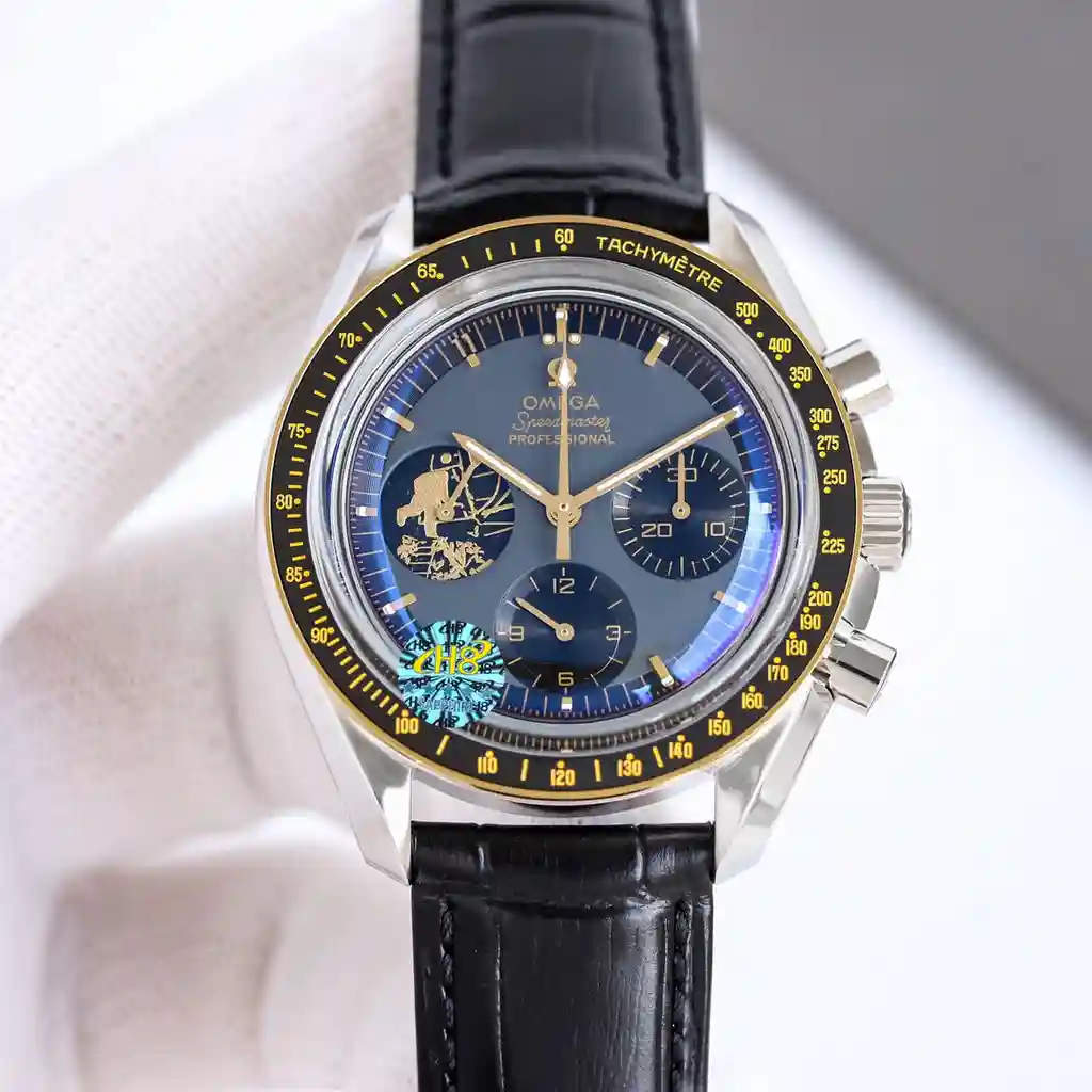 General Watches Omega Ou@mega watch men's watch with original fully automatic mechanical movement top 316 stainless steel case strap mineral super mirror diameter 42mm KK view 9