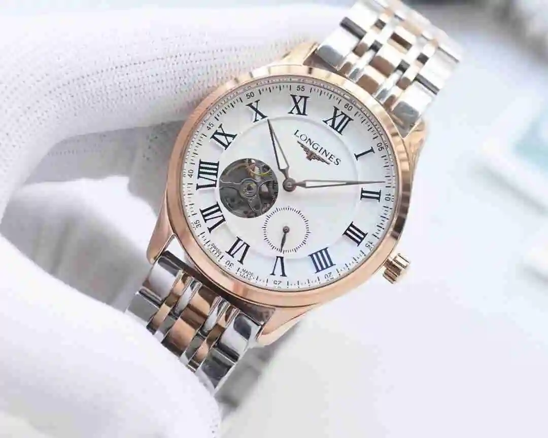 General Watches Longines watch for men with original fully automatic mechanical movement, top grade 316 precision steel case with mineral super strong mirror diameter 42mm KK04250 view 5