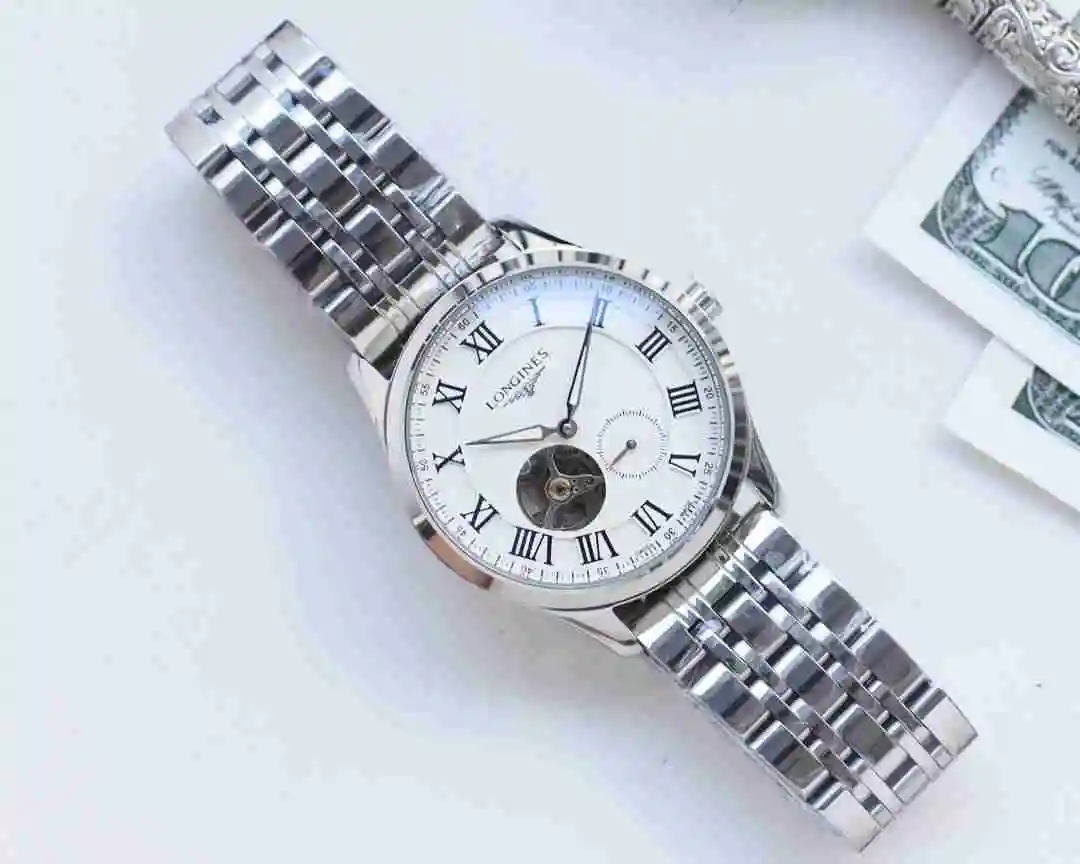 General Watches Longines watch for men with original fully automatic mechanical movement, top grade 316 precision steel case with mineral super strong mirror diameter 42mm KK04250 view 6