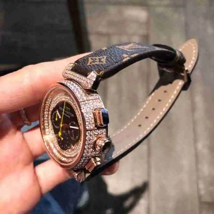 General Watches LV watch for men with original fully automatic mechanical movement, top grade 316 precision steel case with mineral super strong mirror diameter 41mm KK06250 1 view 4