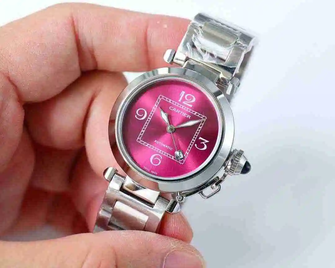 General Watches Cartier Watch Women's Watch Paired with Original Fully Automatic Mechanical Movement Top Grade 316 Precision Steel Case with Mineral Super Strong Mirror Diameter 32mm kk09800 view 8