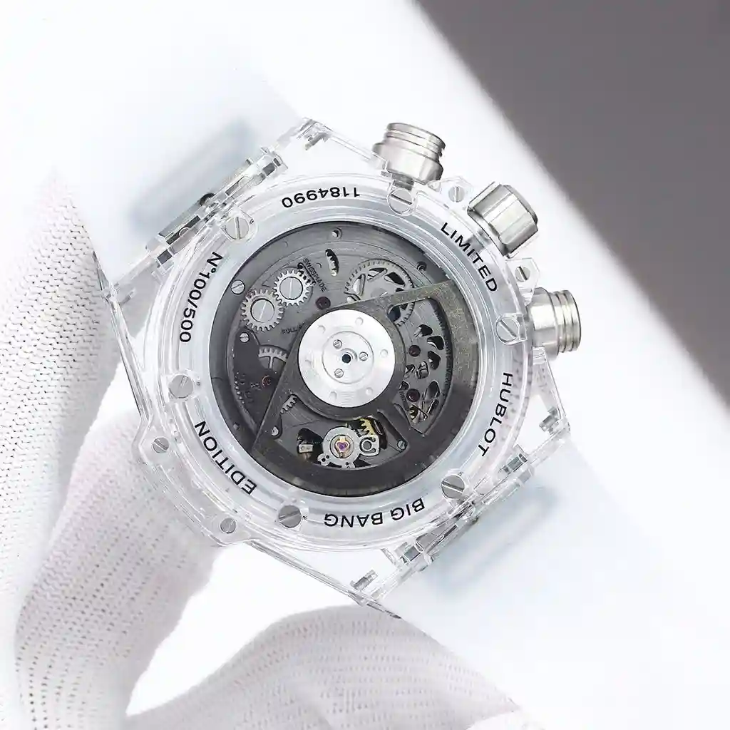 General Watches Hublot watch men's watch with original fully automatic mechanical movement top 316 stainless steel case strap mineral super mirror diameter 45mm KK016500 view 3