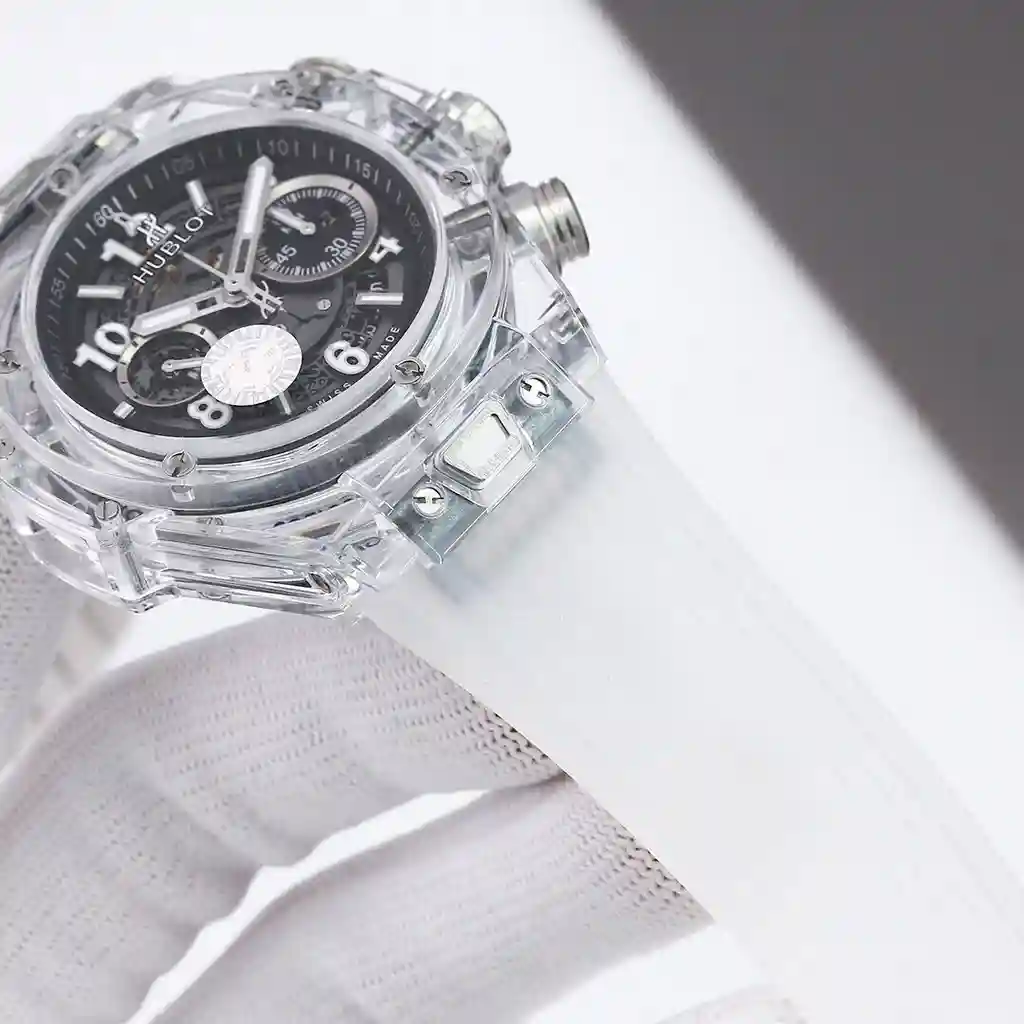 General Watches Hublot watch men's watch with original fully automatic mechanical movement top 316 stainless steel case strap mineral super mirror diameter 45mm KK016500 view 7