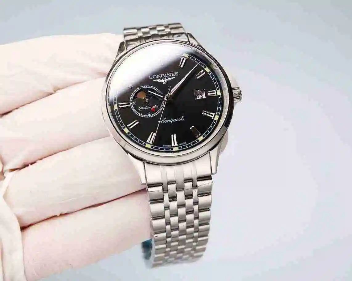 General Watches Longines Watch Men's Watch Paired with Original Fully Automatic Mechanical Movement Top Grade 316 Precision Steel Case with Mineral Super Strong Mirror Diameter 40mm KK06500 1 view 6