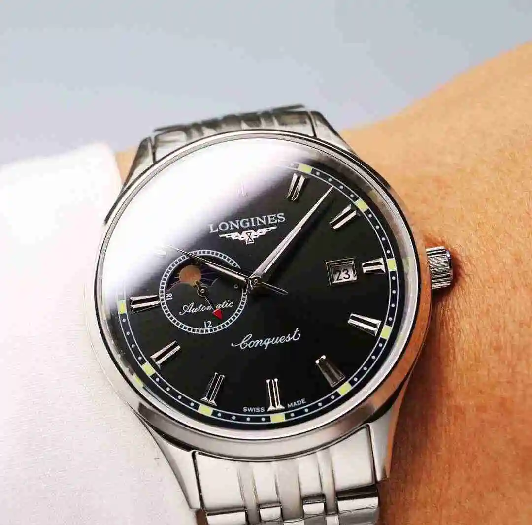 General Watches Longines Watch Men's Watch Paired with Original Fully Automatic Mechanical Movement Top Grade 316 Precision Steel Case with Mineral Super Strong Mirror Diameter 40mm KK06500 1 view 7