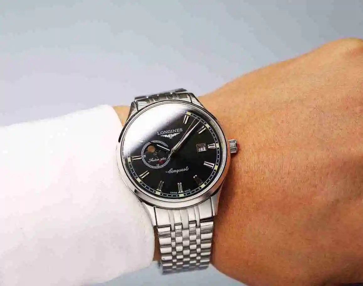 General Watches Longines Watch Men's Watch Paired with Original Fully Automatic Mechanical Movement Top Grade 316 Precision Steel Case with Mineral Super Strong Mirror Diameter 40mm KK06500 1 view 8