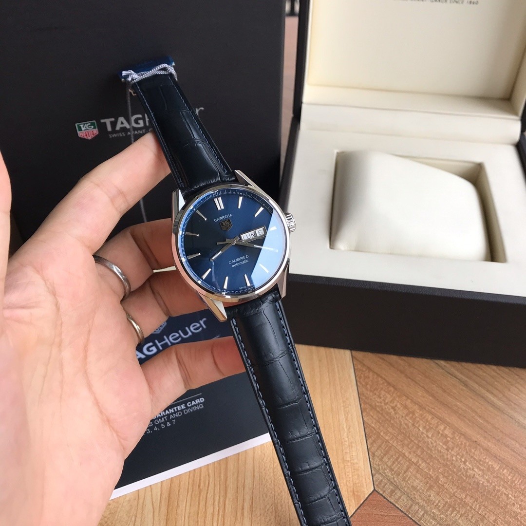 TAG Heuer Carrera Leather Strap Automatic Watch view 3