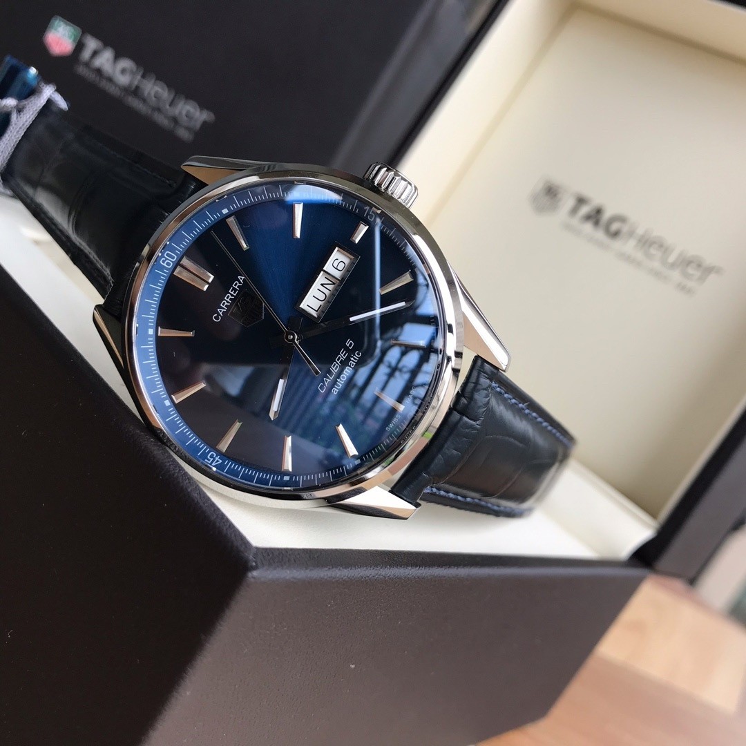 TAG Heuer Carrera Leather Strap Automatic Watch view 4