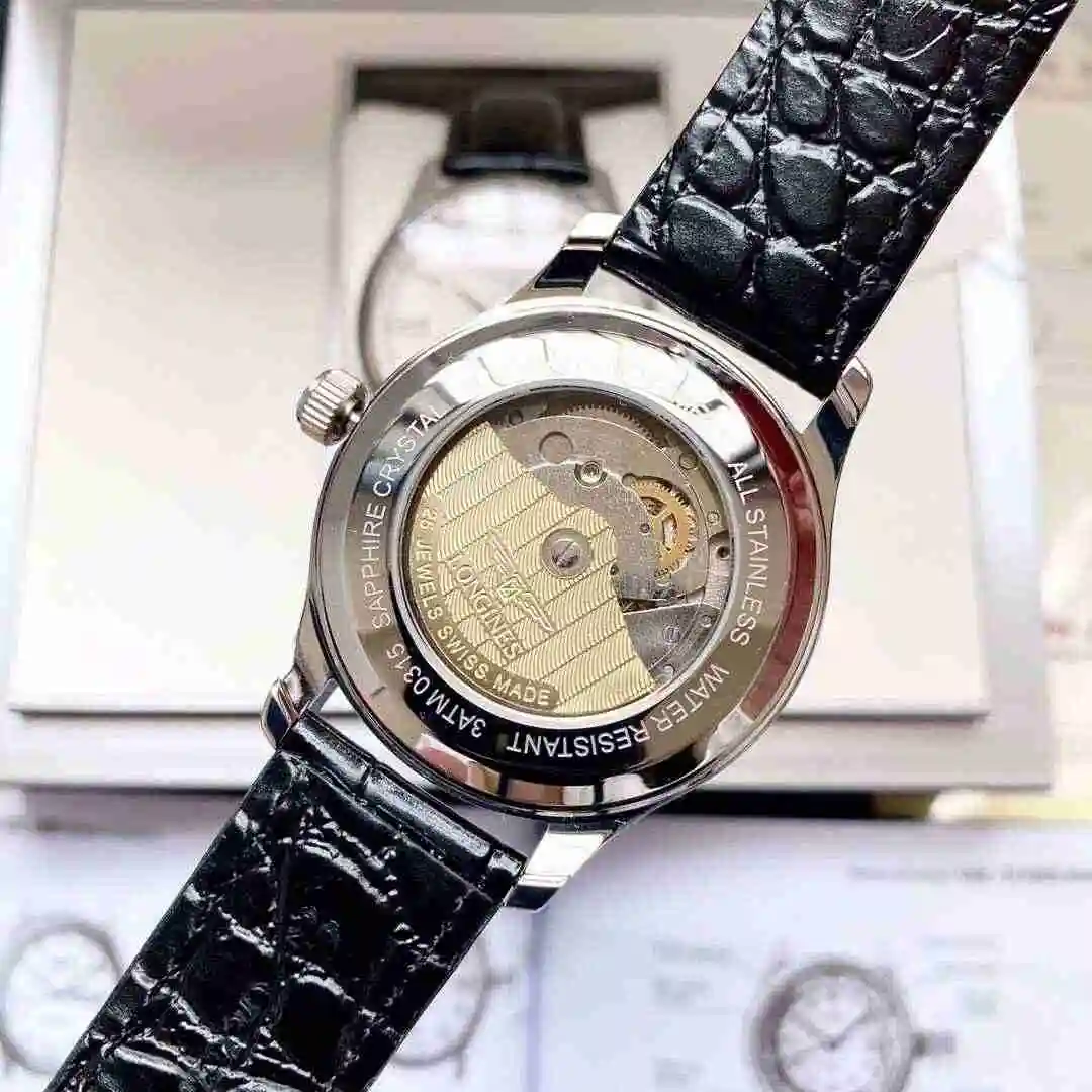 General Watches Longines Watch Men's Watch Paired with Original Fully Automatic Mechanical Movement Top Grade 316 Precision Steel Case with Mineral Super Strong Mirror Diameter 40mm KK view 2