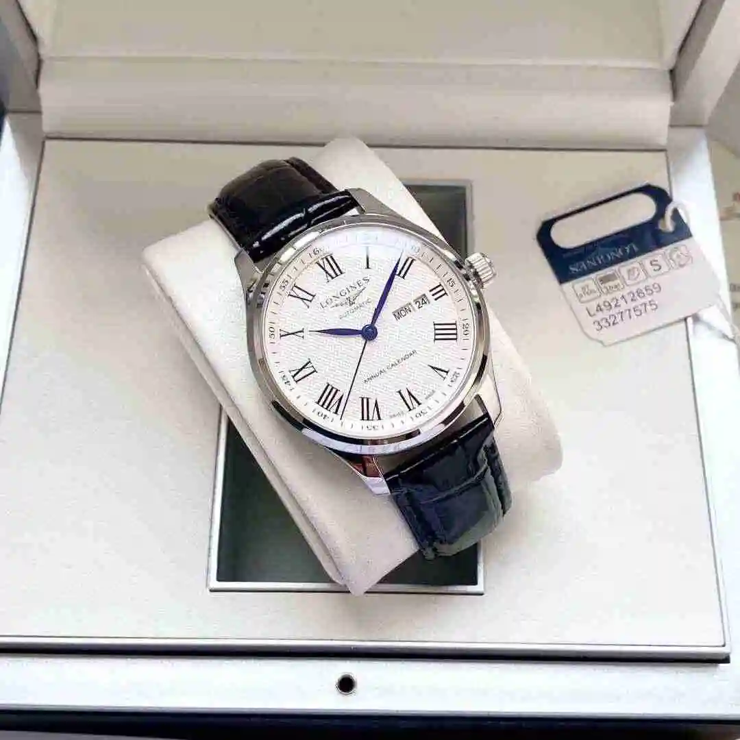 General Watches Longines Watch Men's Watch Paired with Original Fully Automatic Mechanical Movement Top Grade 316 Precision Steel Case with Mineral Super Strong Mirror Diameter 40mm KK view 3