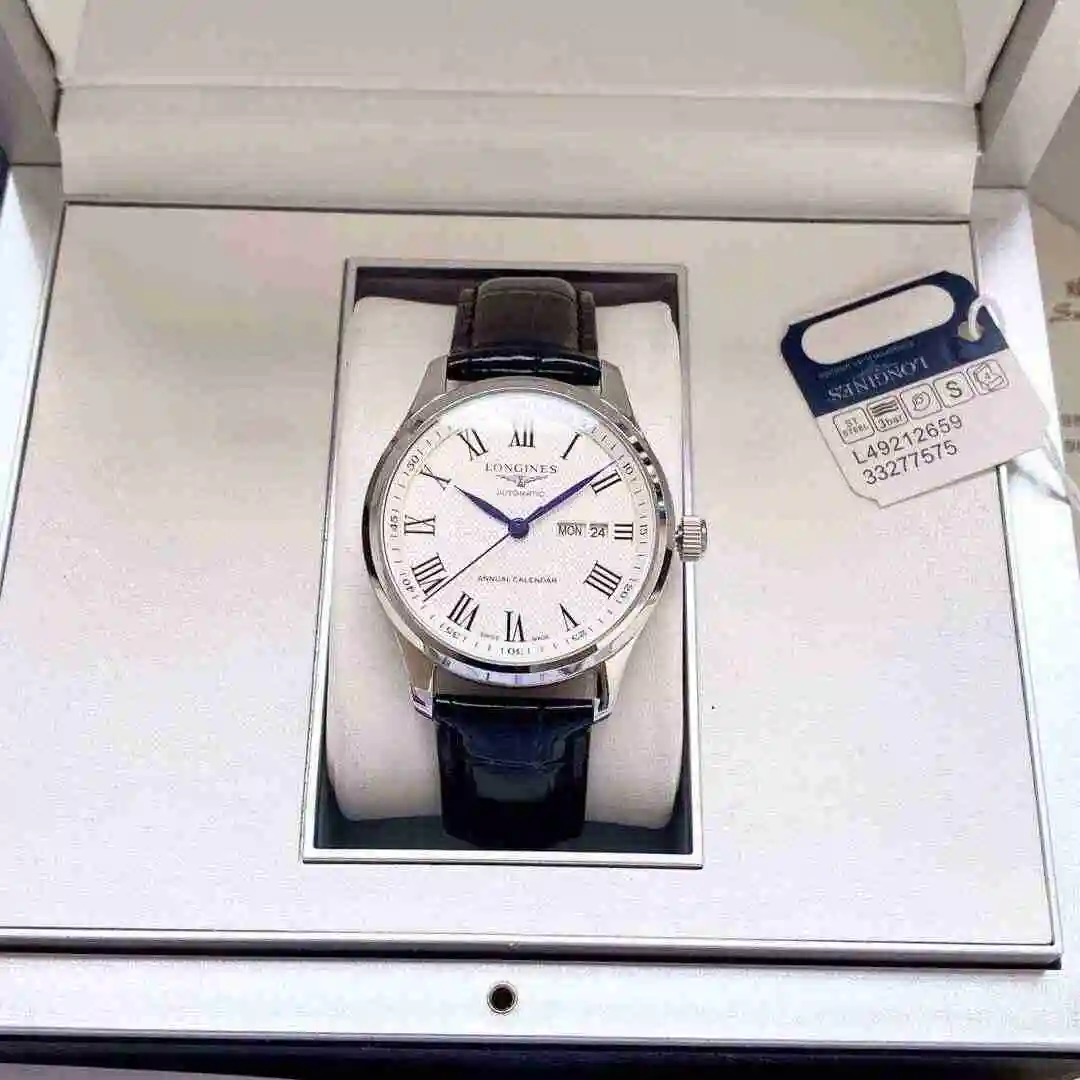 General Watches Longines Watch Men's Watch Paired with Original Fully Automatic Mechanical Movement Top Grade 316 Precision Steel Case with Mineral Super Strong Mirror Diameter 40mm KK view 4